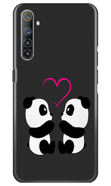 Panda Love Mobile Back Case for Realme 6i (Design - 398)
