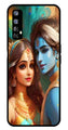 Lord Radha Krishna Metal Mobile Case for Realme 7   (Design No -01)