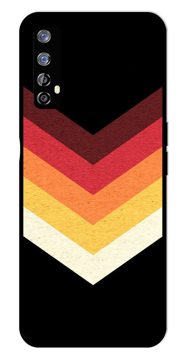 MultiColor Arrow Metal Mobile Case for Realme 7   (Design No -04)