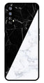 Black White Marble Design Metal Mobile Case for Realme 7   (Design No -09)