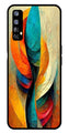 Modern Art Metal Mobile Case for Realme 7   (Design No -11)