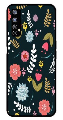 Floral Pattern2 Metal Mobile Case for Realme 7