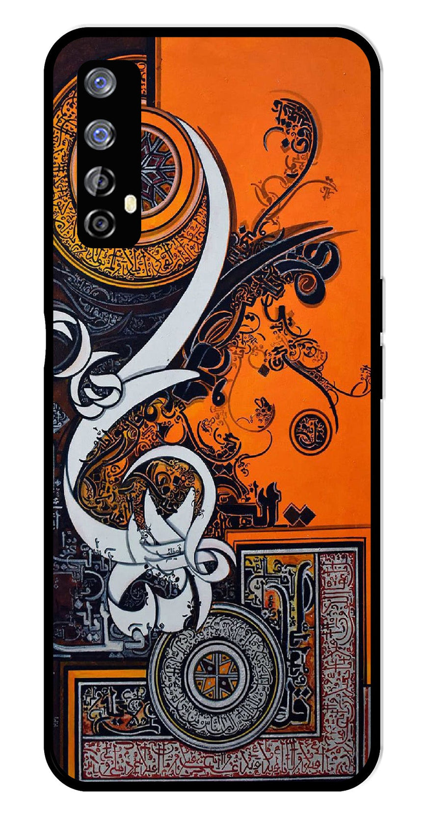 Qalander Art Metal Mobile Case for Realme 7   (Design No -16)