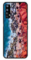 Sea Shore Metal Mobile Case for Realme 7   (Design No -18)