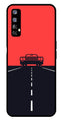 Car Lover Metal Mobile Case for Realme 7   (Design No -21)