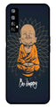 Be Happy Metal Mobile Case for Realme 7   (Design No -27)