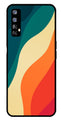 Muted Rainbow Metal Mobile Case for Realme 7   (Design No -39)