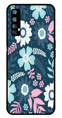Flower Leaves Design Metal Mobile Case for Realme 7