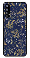 Floral Pattern  Metal Mobile Case for Realme 7   (Design No -52)