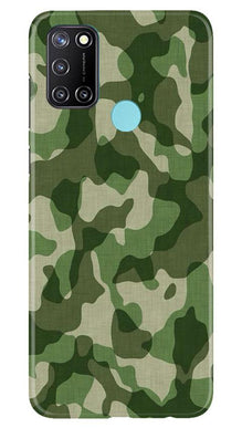 Army Camouflage Mobile Back Case for Realme 7i  (Design - 106)