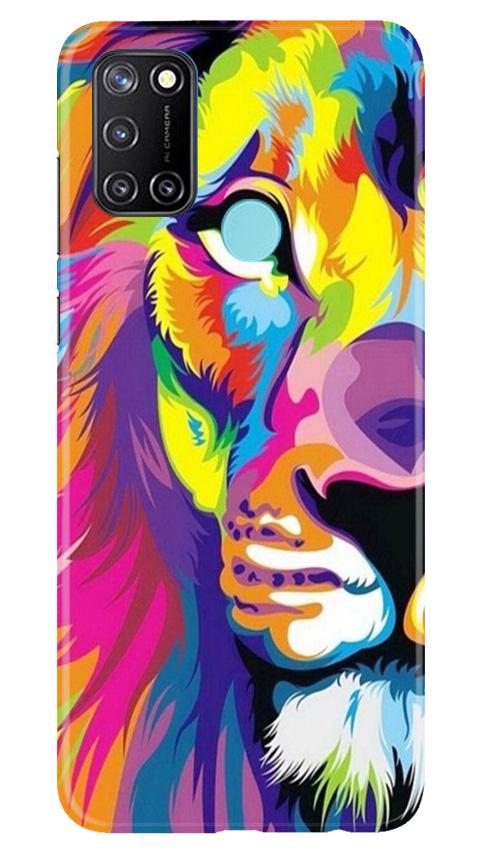 Colorful Lion Case for Realme C17  (Design - 110)