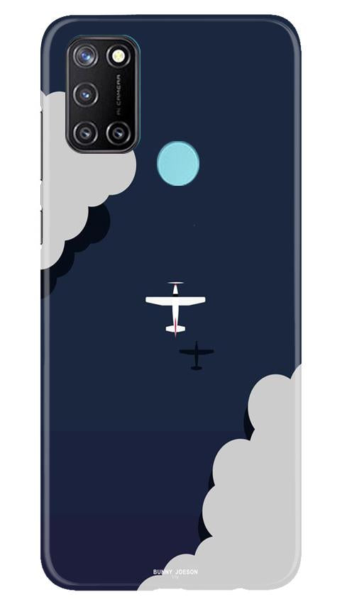 Clouds Plane Case for Realme C17 (Design - 196)