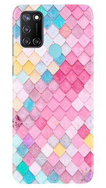 Pink Pattern Mobile Back Case for Realme C17 (Design - 215)