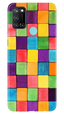 Colorful Square Mobile Back Case for Realme C17 (Design - 218)