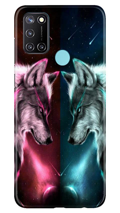 Wolf fight Case for Realme C17 (Design No. 221)