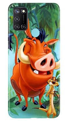 Timon and Pumbaa Mobile Back Case for Realme C17 (Design - 305)