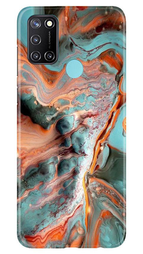 Marble Texture Mobile Back Case for Realme C17 (Design - 309)
