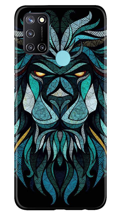 Lion Mobile Back Case for Realme C17 (Design - 314)