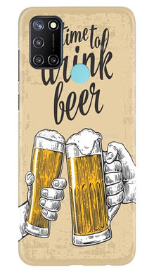 Drink Beer Mobile Back Case for Realme 7i (Design - 328)
