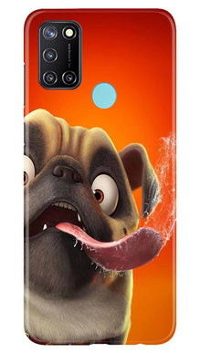 Dog Mobile Back Case for Realme 7i (Design - 343)