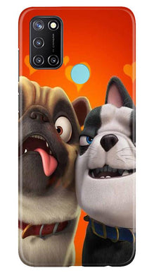 Dog Puppy Mobile Back Case for Realme 7i (Design - 350)