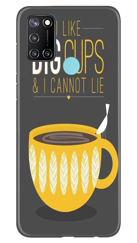 Big Cups Coffee Mobile Back Case for Realme C17 (Design - 352)
