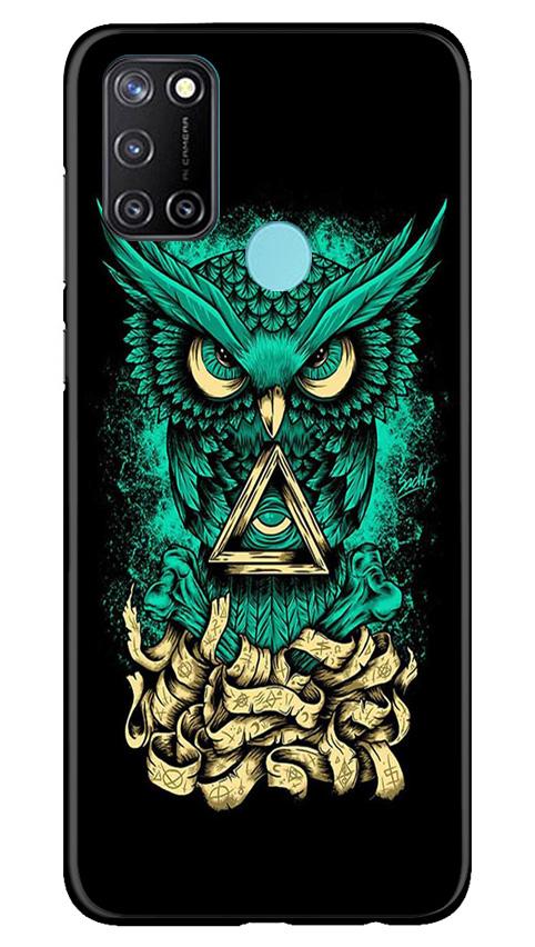 Owl Mobile Back Case for Realme C17 (Design - 358)