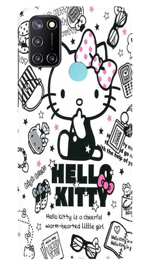 Hello Kitty Mobile Back Case for Realme C17 (Design - 361)