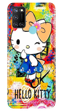 Hello Kitty Mobile Back Case for Realme 7i (Design - 362)