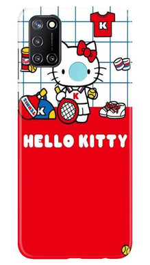 Hello Kitty Mobile Back Case for Realme 7i (Design - 363)