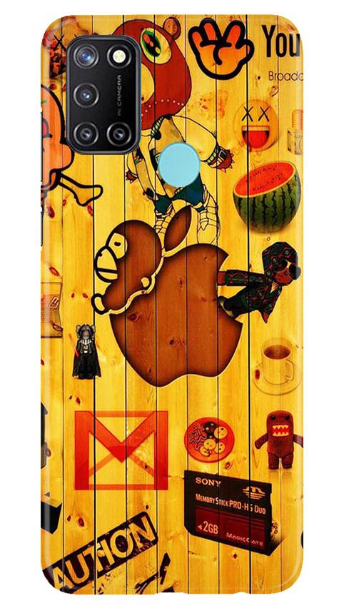 Wooden Texture Mobile Back Case for Realme C17 (Design - 367)