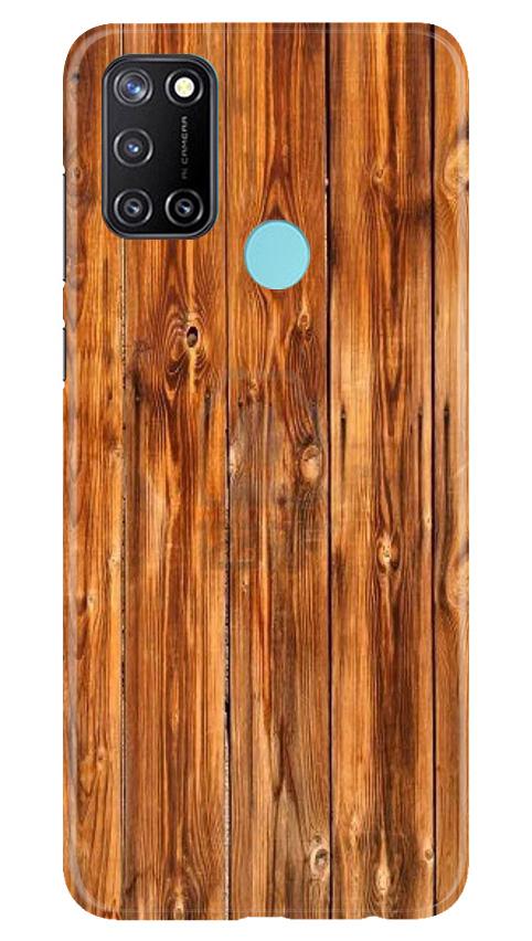 Wooden Texture Mobile Back Case for Realme 7i (Design - 376)