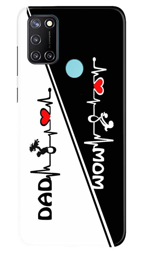 Love Mom Dad Mobile Back Case for Realme C17 (Design - 385)