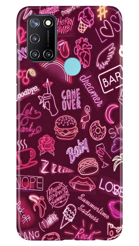 Party Theme Mobile Back Case for Realme C17 (Design - 392)
