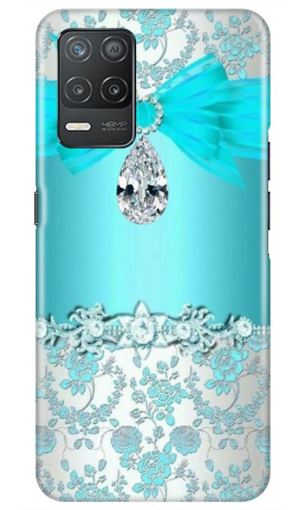 Shinny Blue Background Case for Narzo 30 5G