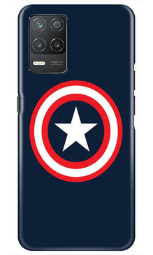 Captain America Mobile Back Case for Narzo 30 5G (Design - 42)