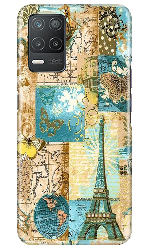Travel Eiffel Tower Case for Narzo 30 5G (Design No. 206)