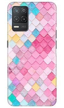 Pink Pattern Mobile Back Case for Realme 8 5G (Design - 215)
