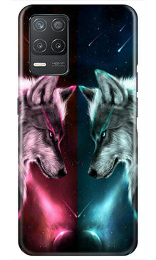Wolf fight Mobile Back Case for Realme 8 5G (Design - 221)