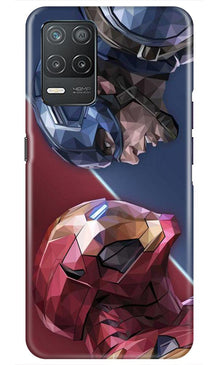 Ironman Captain America Mobile Back Case for Narzo 30 5G (Design - 245)