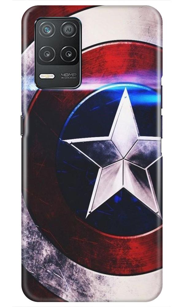 Captain America Shield Case for Narzo 30 5G (Design No. 250)