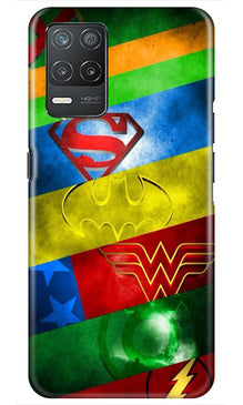 Superheros Logo Mobile Back Case for Realme 8 5G (Design - 251)
