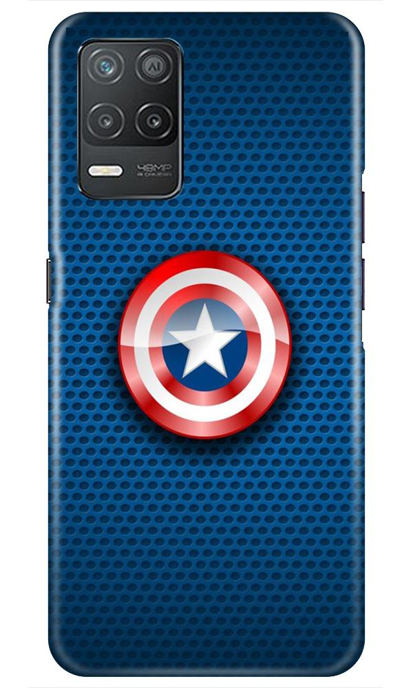 Captain America Shield Case for Narzo 30 5G (Design No. 253)