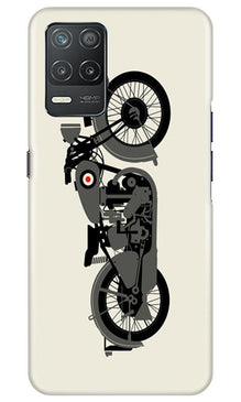 MotorCycle Mobile Back Case for Realme 8 5G (Design - 259)