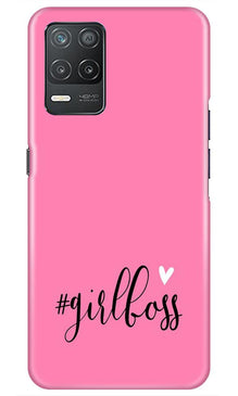 Girl Boss Pink Mobile Back Case for Realme 8 5G (Design - 269)