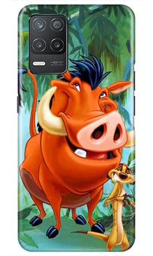 Timon and Pumbaa Mobile Back Case for Realme 8 5G (Design - 305)