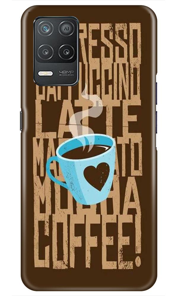 Love Coffee Mobile Back Case for Realme 8 5G (Design - 351)