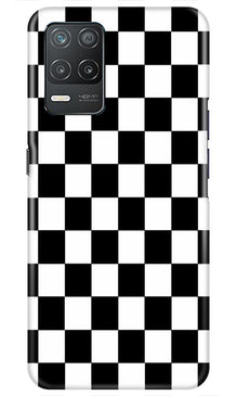 Black White Boxes Mobile Back Case for Realme 8 5G (Design - 372)