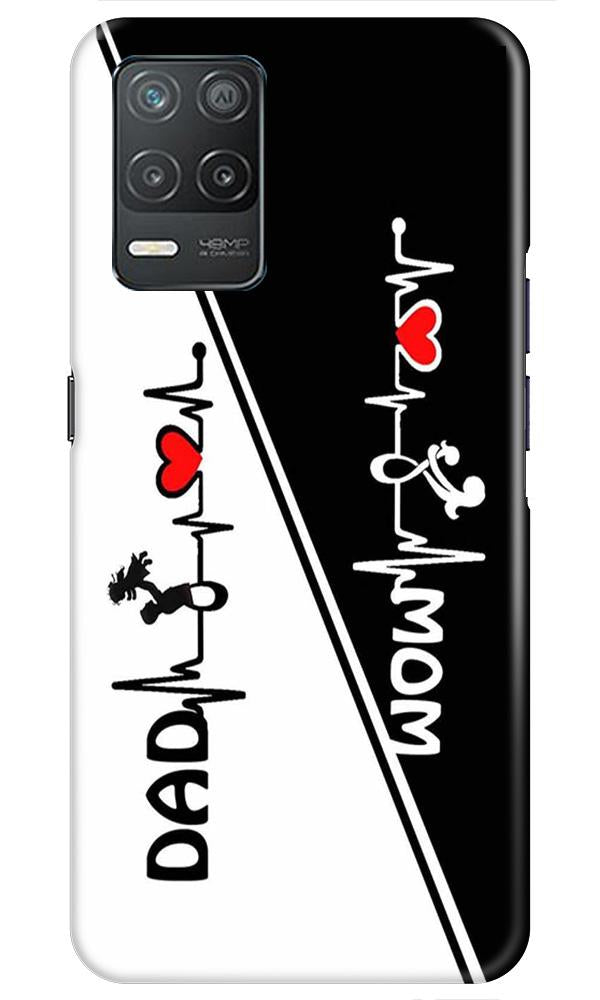 Love Mom Dad Mobile Back Case for Realme 8 5G (Design - 385)