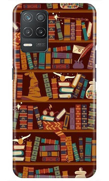 Book Shelf Mobile Back Case for Realme 8 5G (Design - 390)